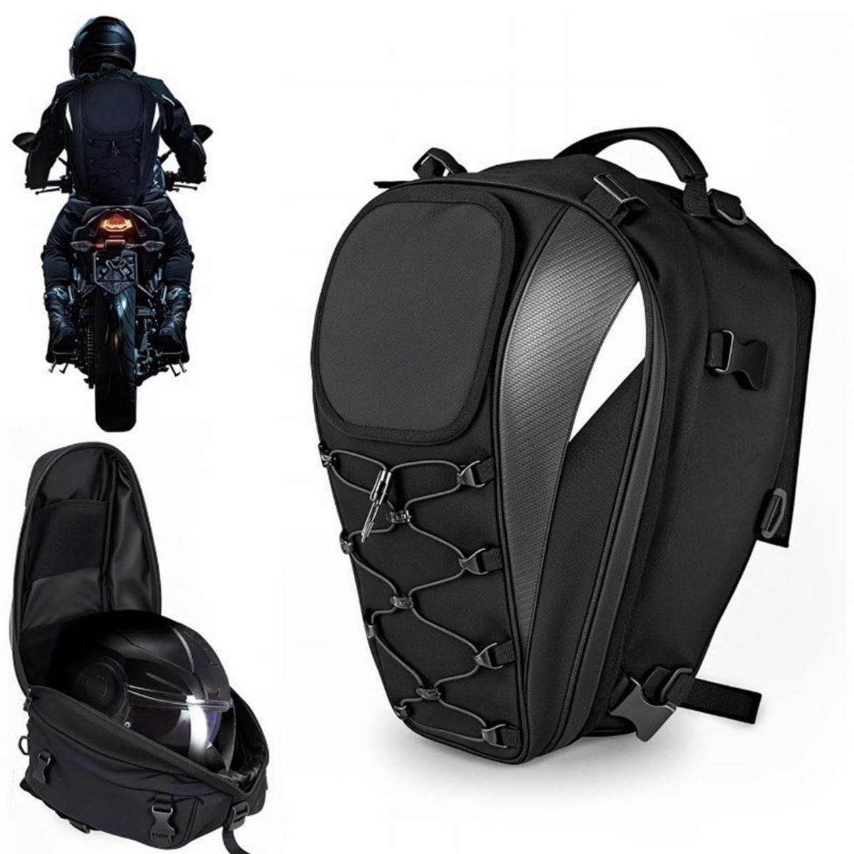 Motorcycle Gear With Airbag - Motorradhelm-Tasche, Rucksack mit großem Fassungsvermögen, Reisetasche