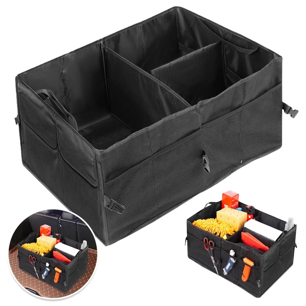 Tail Bag Rack - Auto-Kofferraum-Aufbewahrungstasche, faltbarer Multifunktionsbehälter, Werkzeug- und Lebensmittel-Aufbewahrungstaschen,