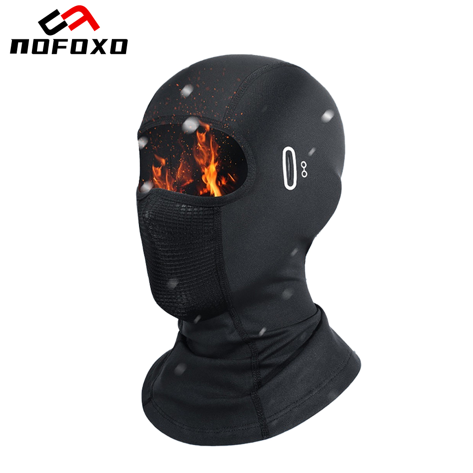 Motorcycle Gear Cycle - NOFOXO Winter-Gesichtsmaske für Motorradfahren, warme Fahrradmütze,