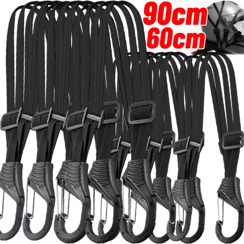 Motorcycle Gear Hanger - 60/90cm Motorrad-Gepäckgurt Universeller Elastischer Kofferriemen mit