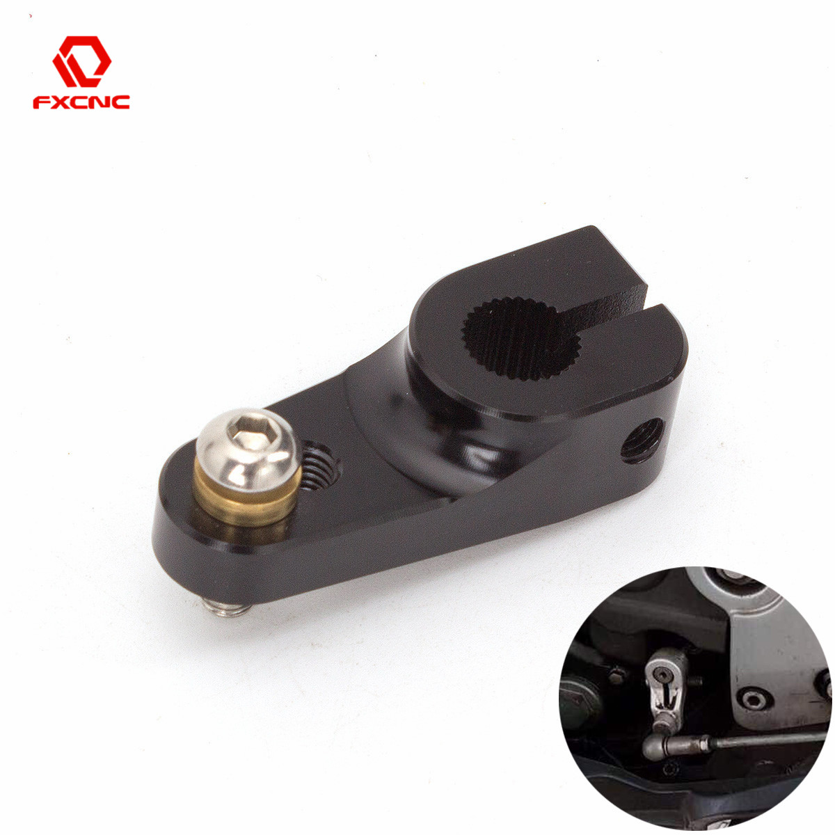 Motorcycle Gear Holder - 10mm Einstellbare Aluminium Motorrad Fuß Fußrastenanlage