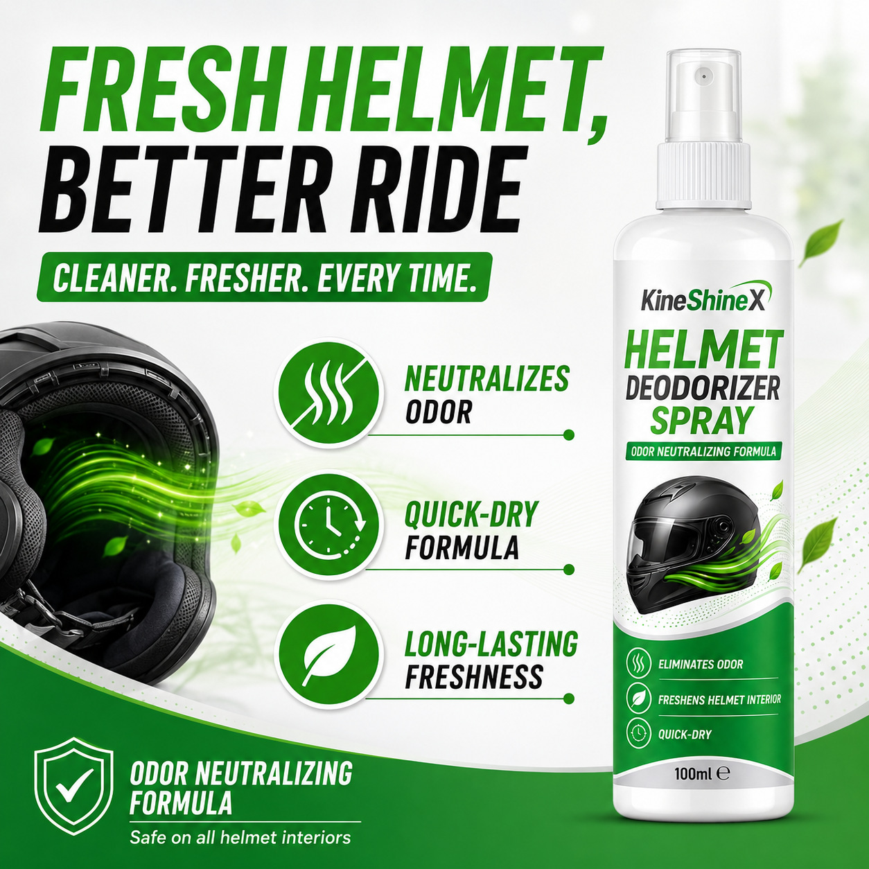 Helm-Deo-Spray 100ml – Geruchs – Motorcycle Gear Hanger Bewertung und Preis