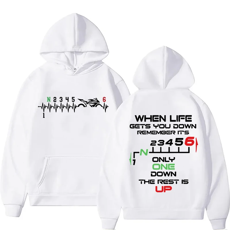 Motorrad-Schaltkappen-Hoodie U – Motorcycle Gear Quotes Bewertung und Preis
