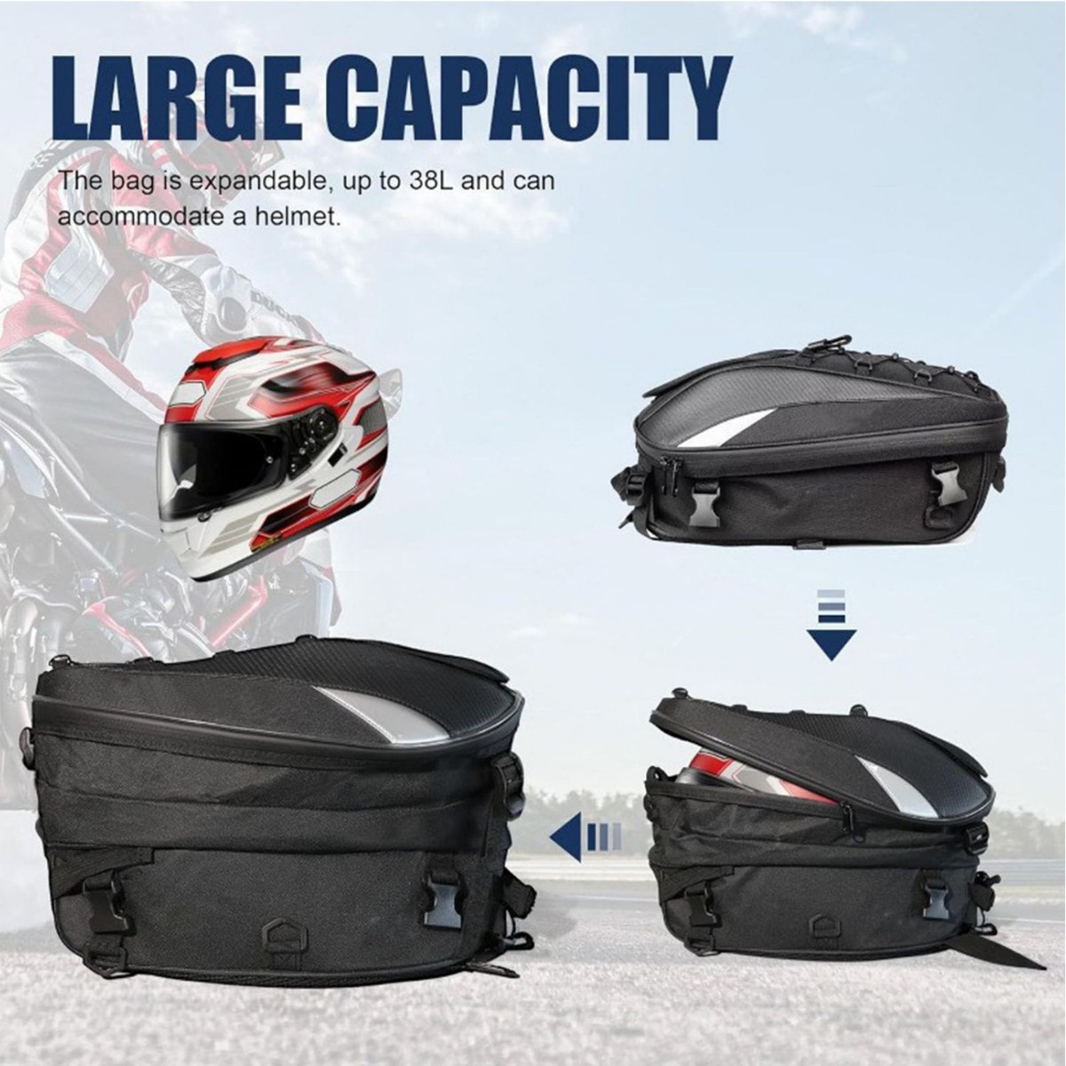Motorradhelm-Tasche, Rucksack  – Motorcycle Gear With Airbag Bewertung und Preis