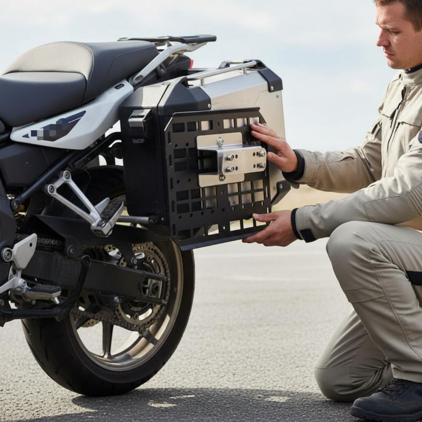 Motorrad-Seitenkofferhalterung – Motorcycle Gear Hanger Bewertung und Preis
