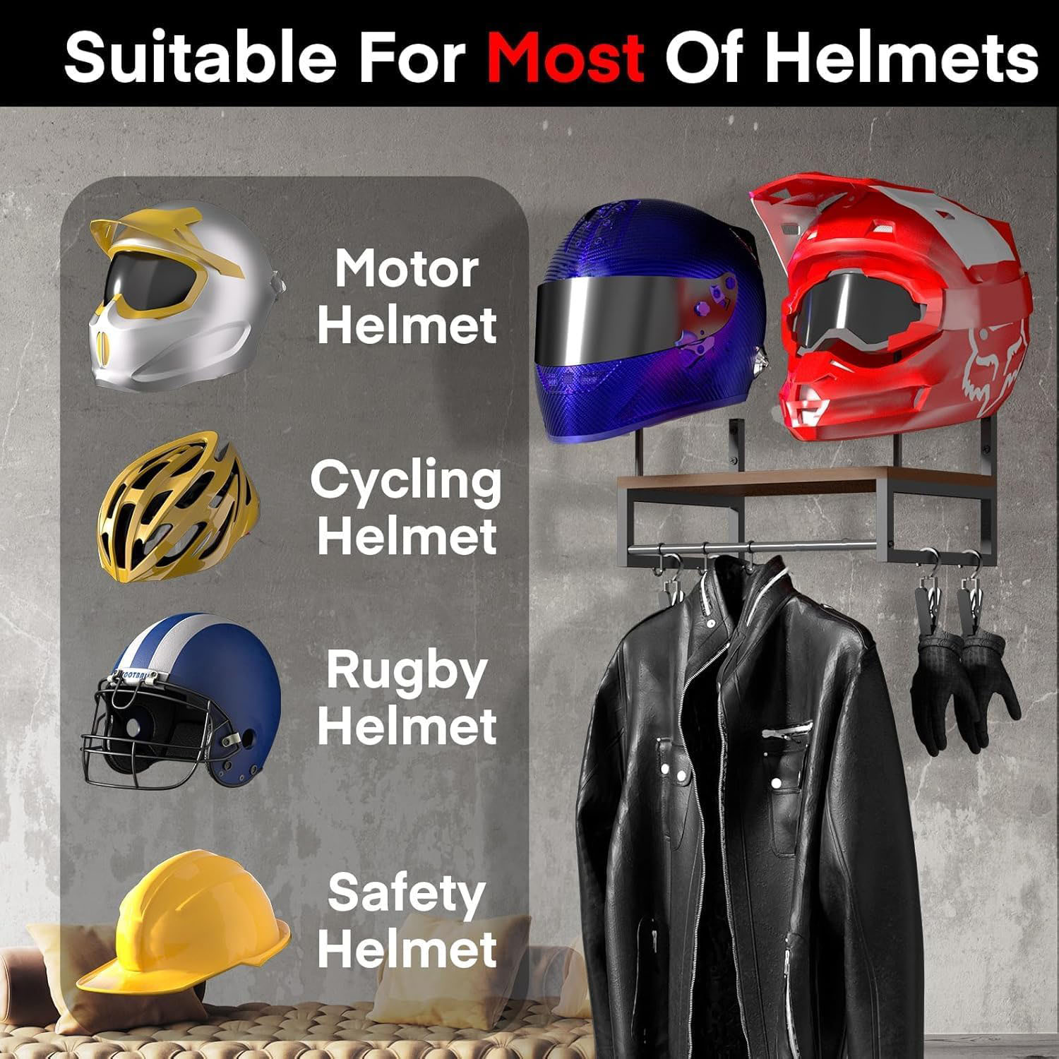 Wandhalterung für Motorradhelm – Motorcycle Gear Holder Bewertung und Preis