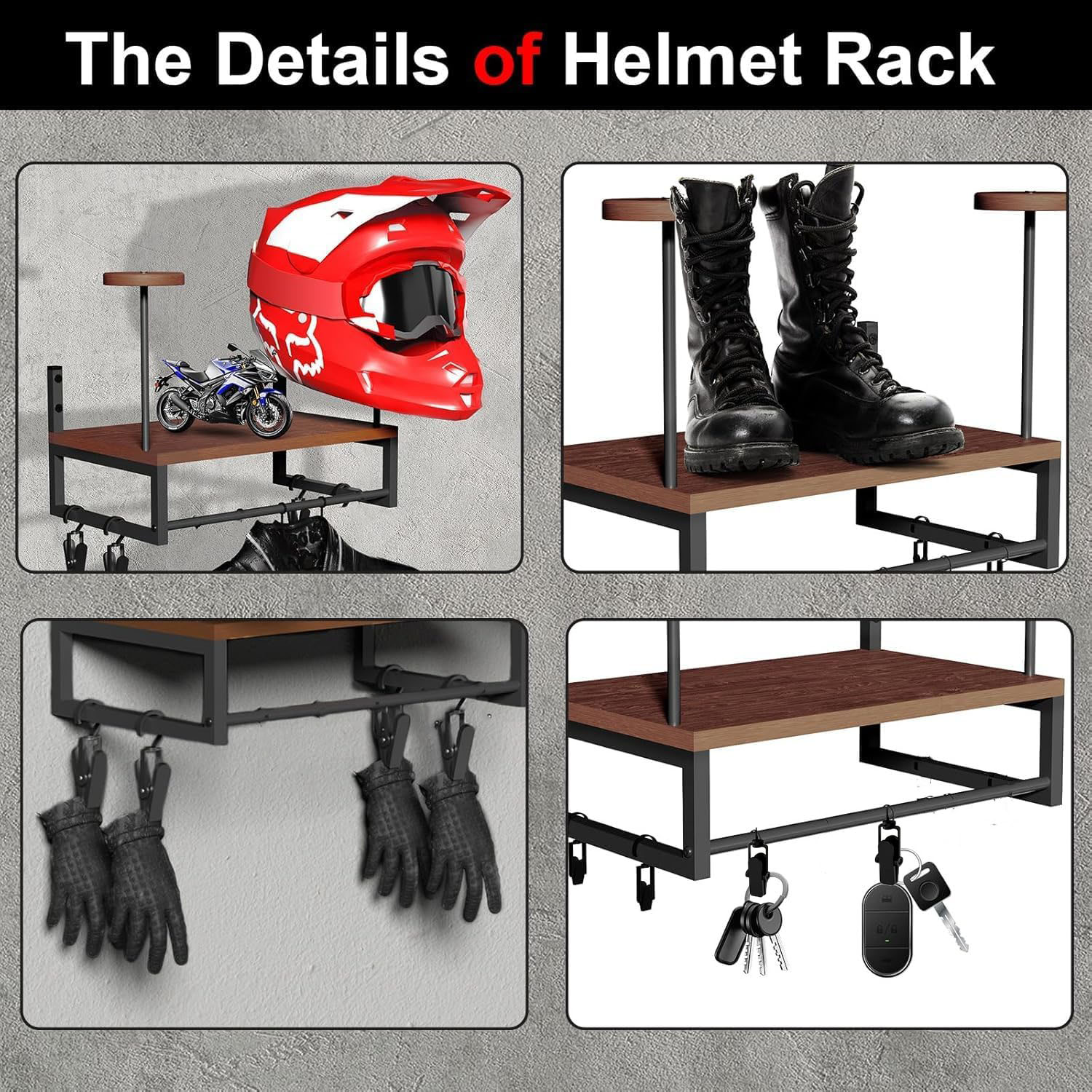 Wandhalterung für Motorradhelm – Motorcycle Gear Holder Bewertung und Preis